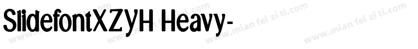 SlidefontXZYH Heavy字体转换